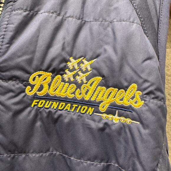 Zero Restriction Jacket Womens XS BLUE ANGELS Full Zip Tess Hybrid Golf Vest NEW - Picture 2 of 10